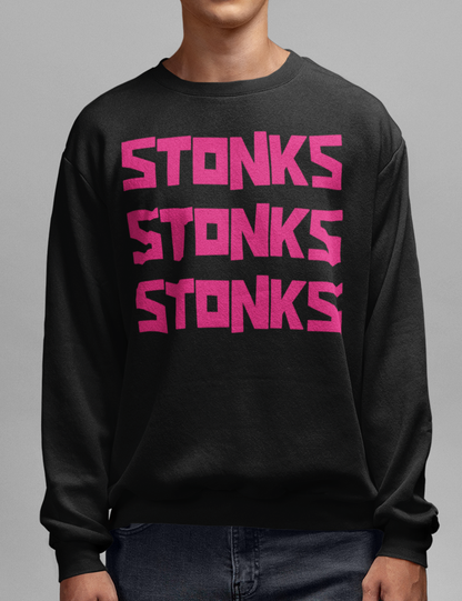 Stonks Stonks Stonks | Crewneck Sweatshirt OniTakai