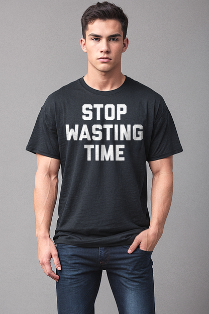 Stop Wasting Time Men's Classic T-Shirt OniTakai