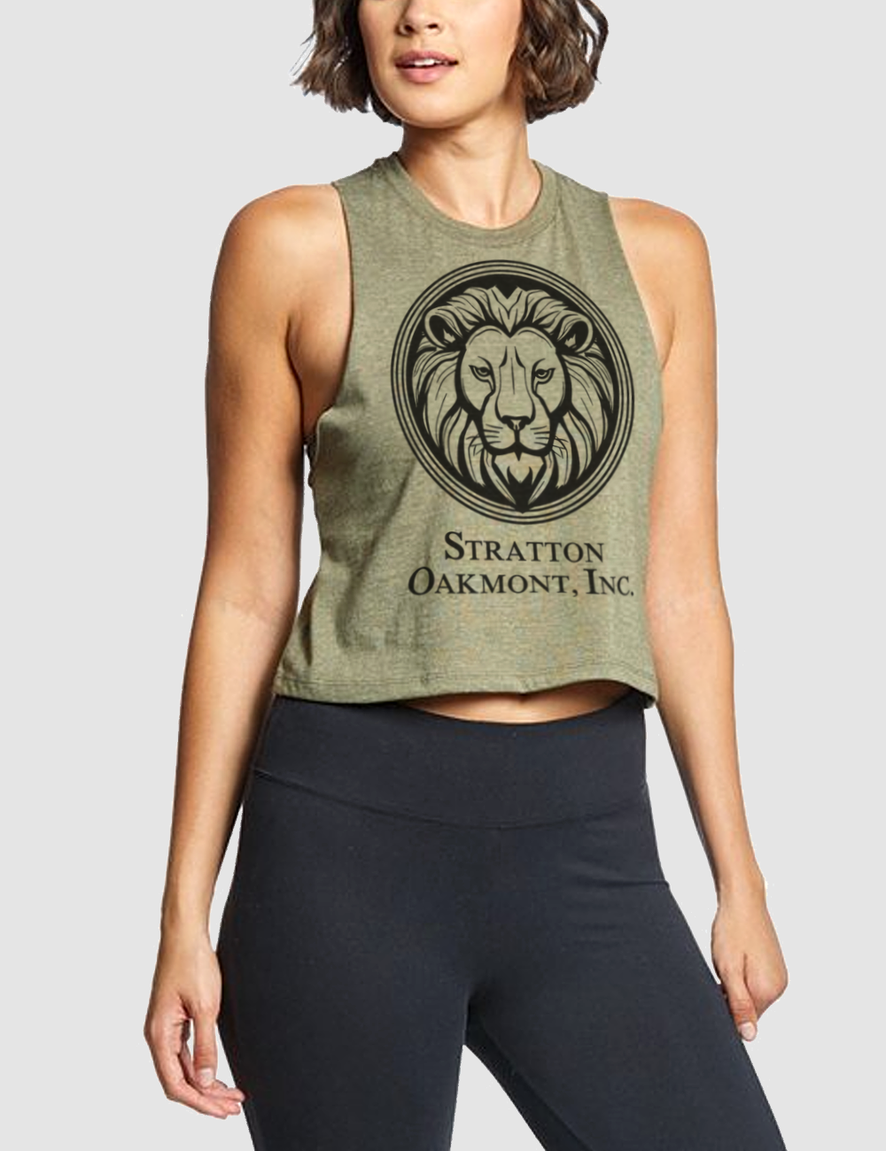 Stratton Oakmont Inc Women's Sleeveless Racerback Cropped Tank Top OniTakai