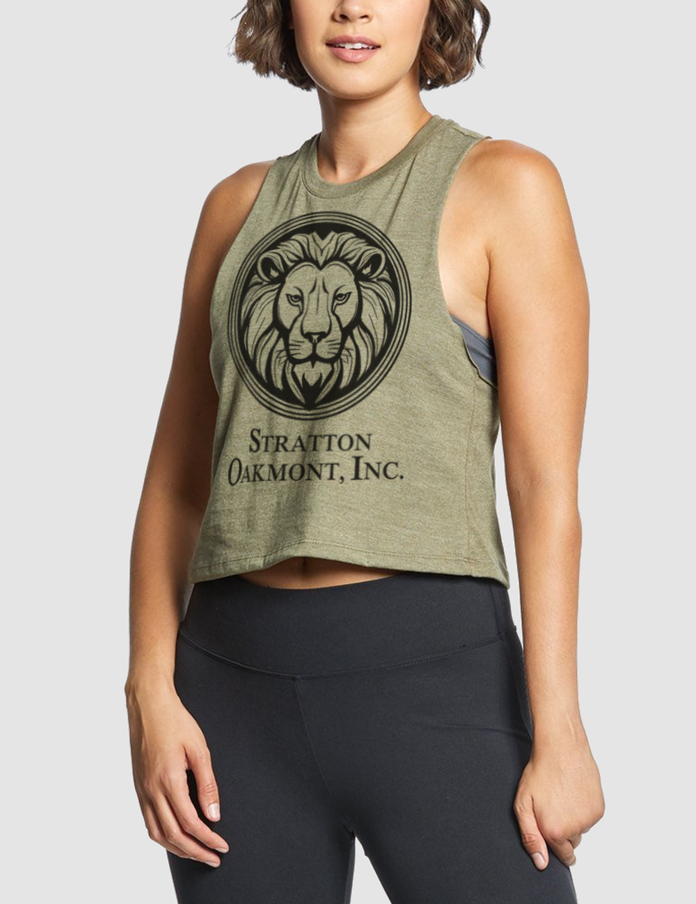 Stratton Oakmont Inc Women's Sleeveless Racerback Cropped Tank Top OniTakai