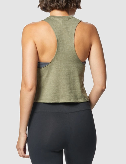 Stratton Oakmont Inc Women's Sleeveless Racerback Cropped Tank Top OniTakai