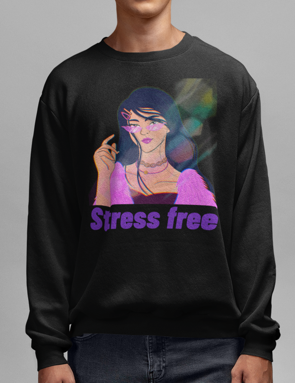 Stress Free | Crewneck Sweatshirt OniTakai