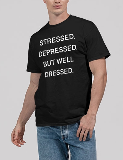 Stressed Depressed But Well Dressed Men's Classic T-Shirt OniTakai