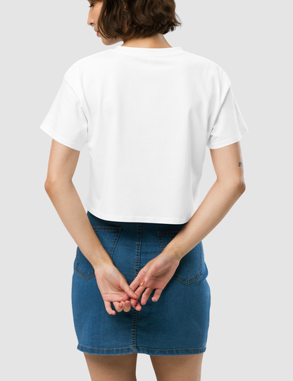 Stressed Depressed But Well Dressed Women's Relaxed Crop Top T-Shirt OniTakai