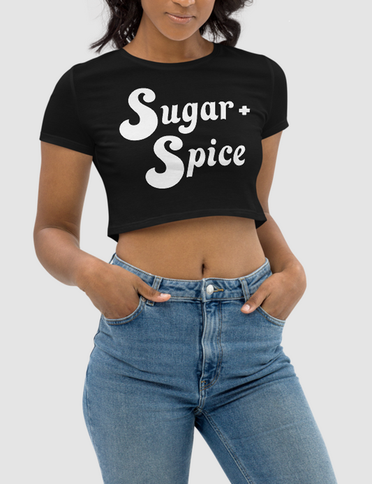 Sugar And Spice Women's Fitted Crop Top T-Shirt OniTakai