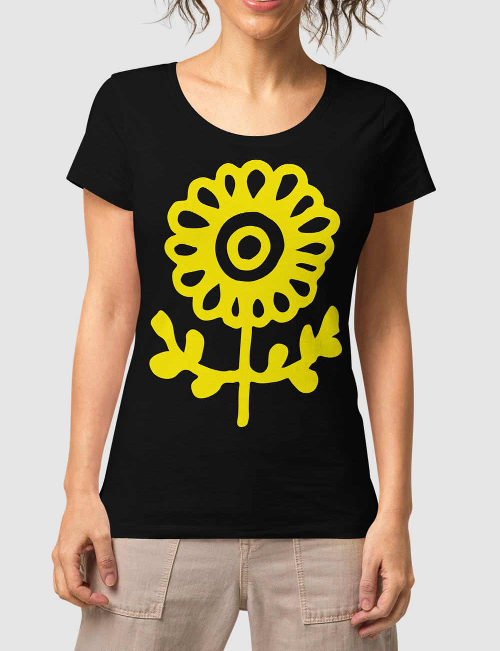 Sunflower | Women's Organic Round Neck T-Shirt OniTakai