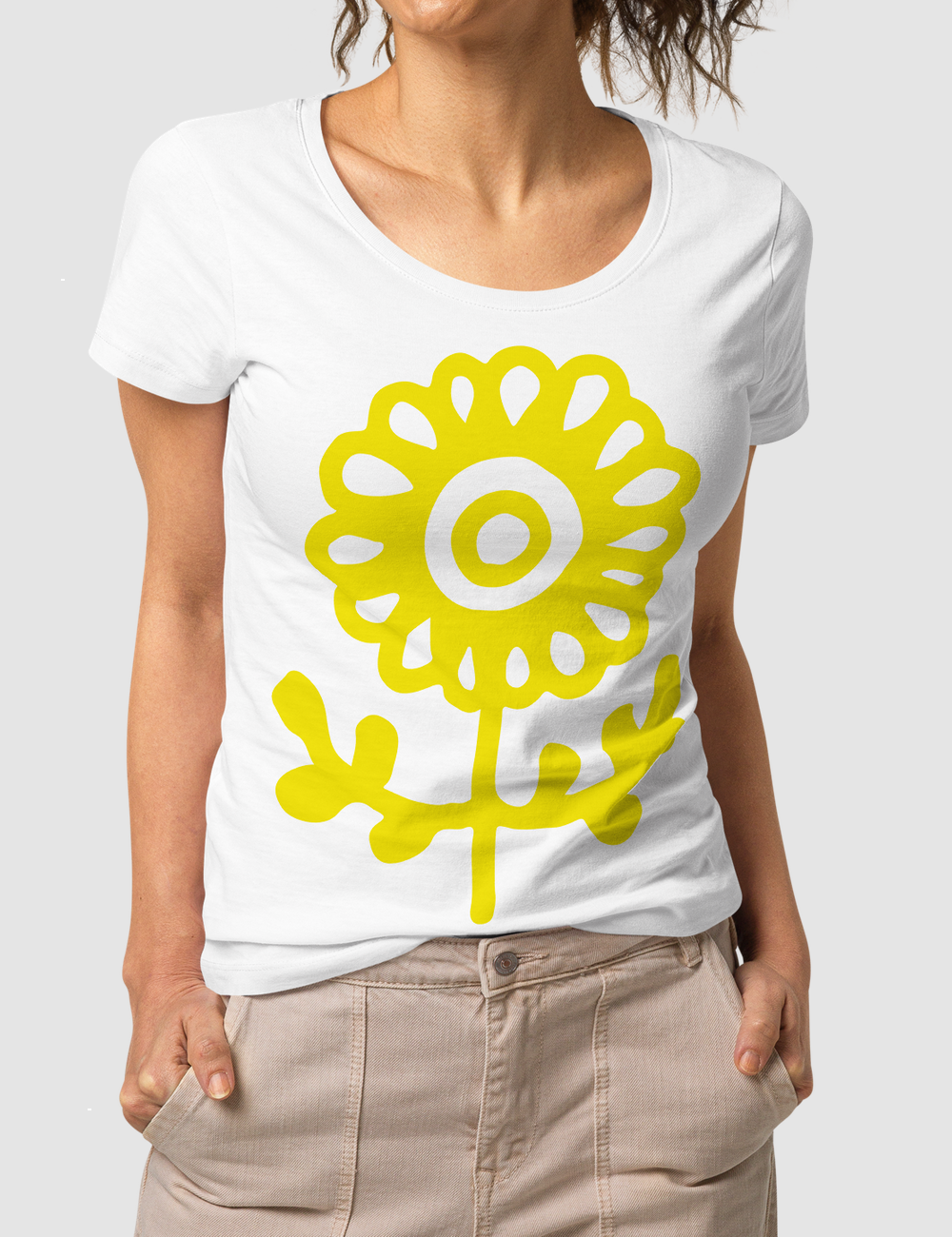 Sunflower | Women's Organic Round Neck T-Shirt OniTakai