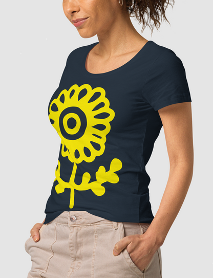 Sunflower | Women's Organic Round Neck T-Shirt OniTakai