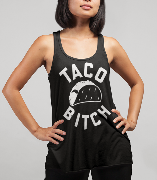 Taco Bitch Women's Cut Racerback Tank Top OniTakai