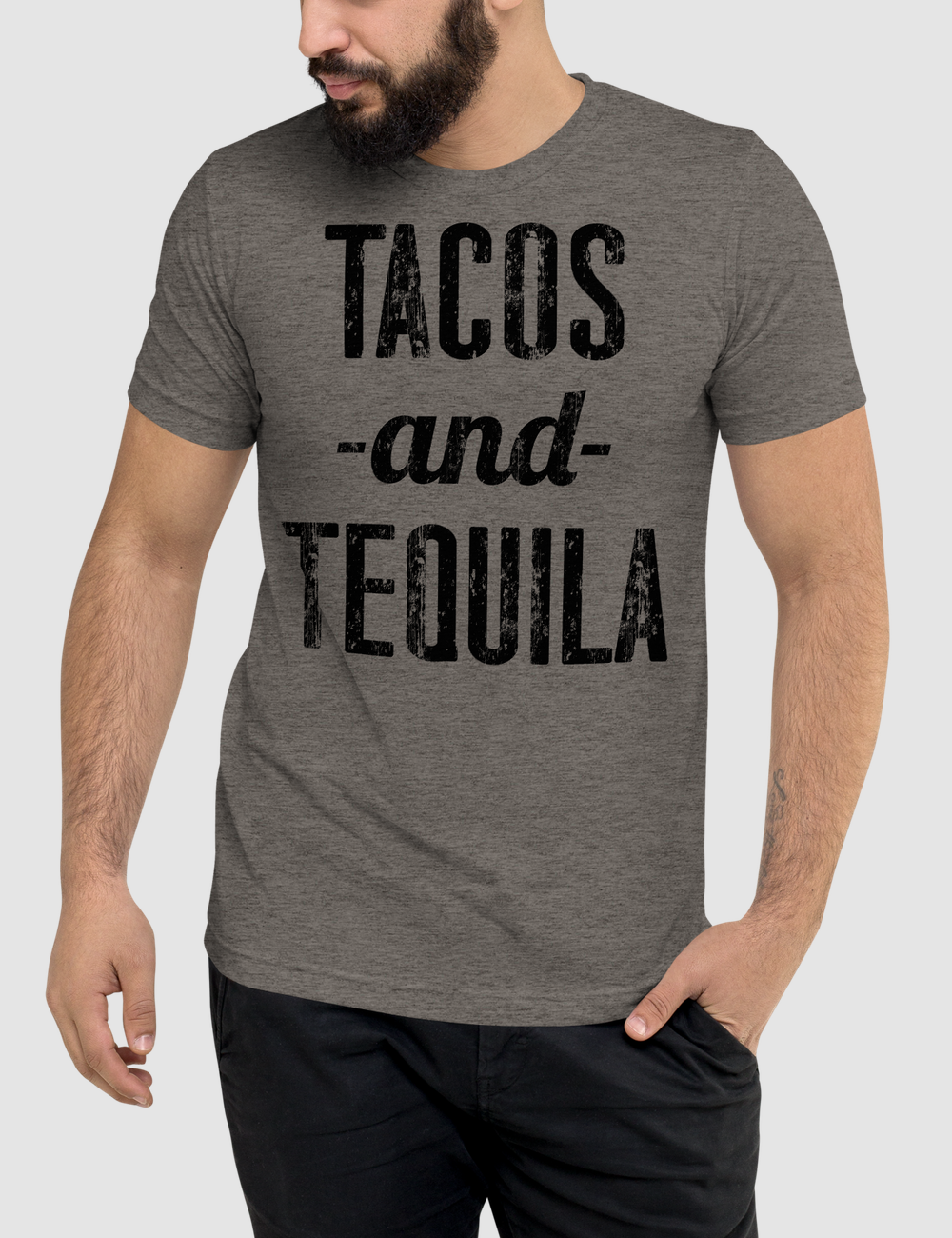 Tacos And Tequila | Tri-Blend T-Shirt OniTakai