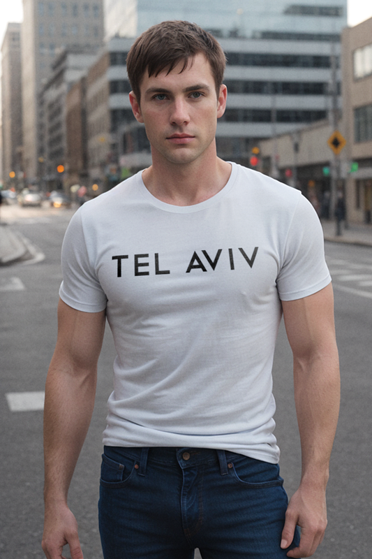 Tel Aviv Men's Fitted T-Shirt OniTakai
