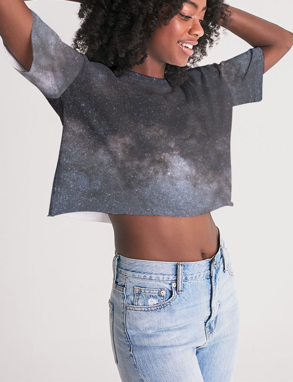 The Great Constellation | Women's Oversized Crop Top T-Shirt OniTakai