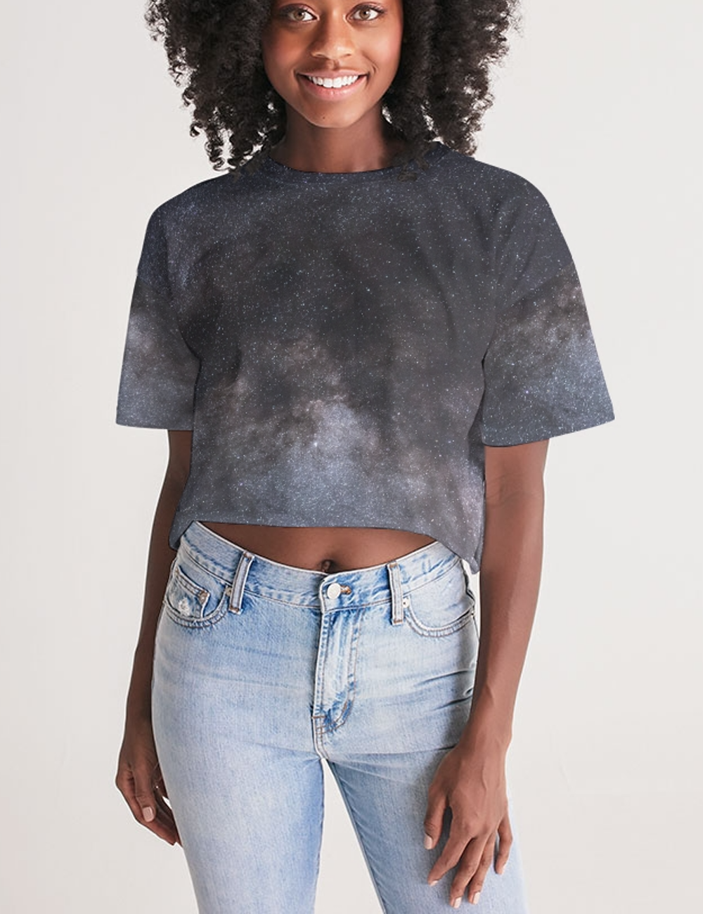 The Great Constellation | Women's Oversized Crop Top T-Shirt OniTakai