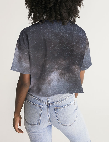 The Great Constellation | Women's Oversized Crop Top T-Shirt OniTakai