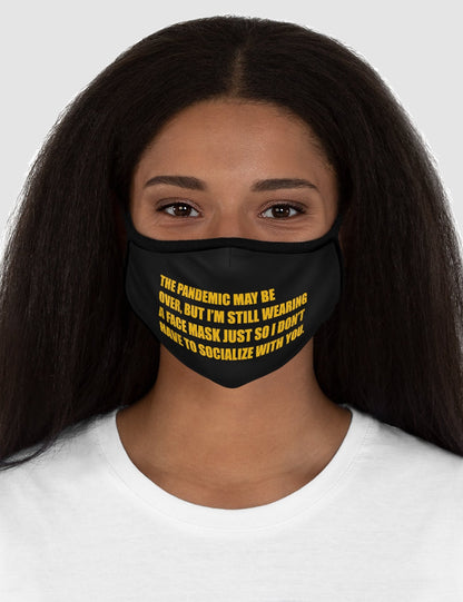 The Pandemic May Be Over But | Fitted Double Layered Polyester Face Mask OniTakai