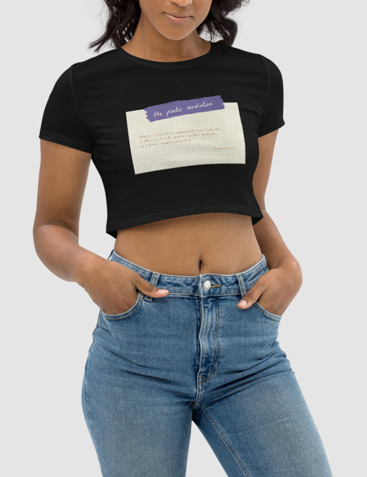 The Poetic Revolution | Women's Crop Top T-Shirt OniTakai