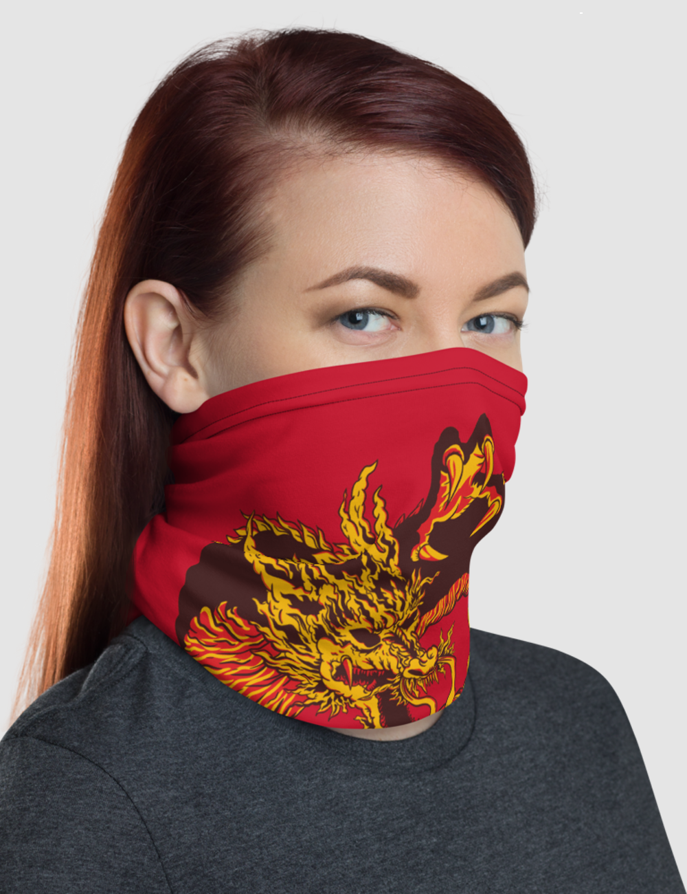 The Red Dragon Oni | Neck Gaiter Face Mask OniTakai