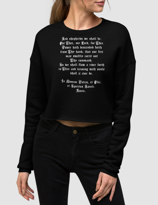 The Shepherd's Prayer | Crop Sweatshirt OniTakai