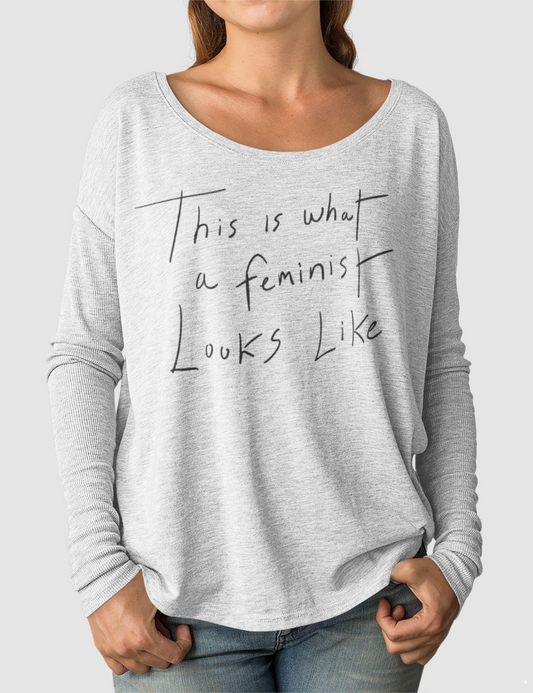 This Is What A Feminist Looks Like | Women's Flowy Long Sleeve Shirt OniTakai