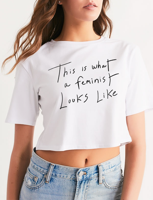 This Is What A Feminist Looks Like | Women's Relaxed Crop Top T-Shirt OniTakai