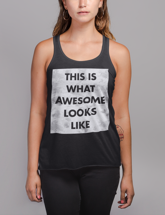 This Is What Awesome Looks Like | Women's Cut Racerback Tank Top OniTakai