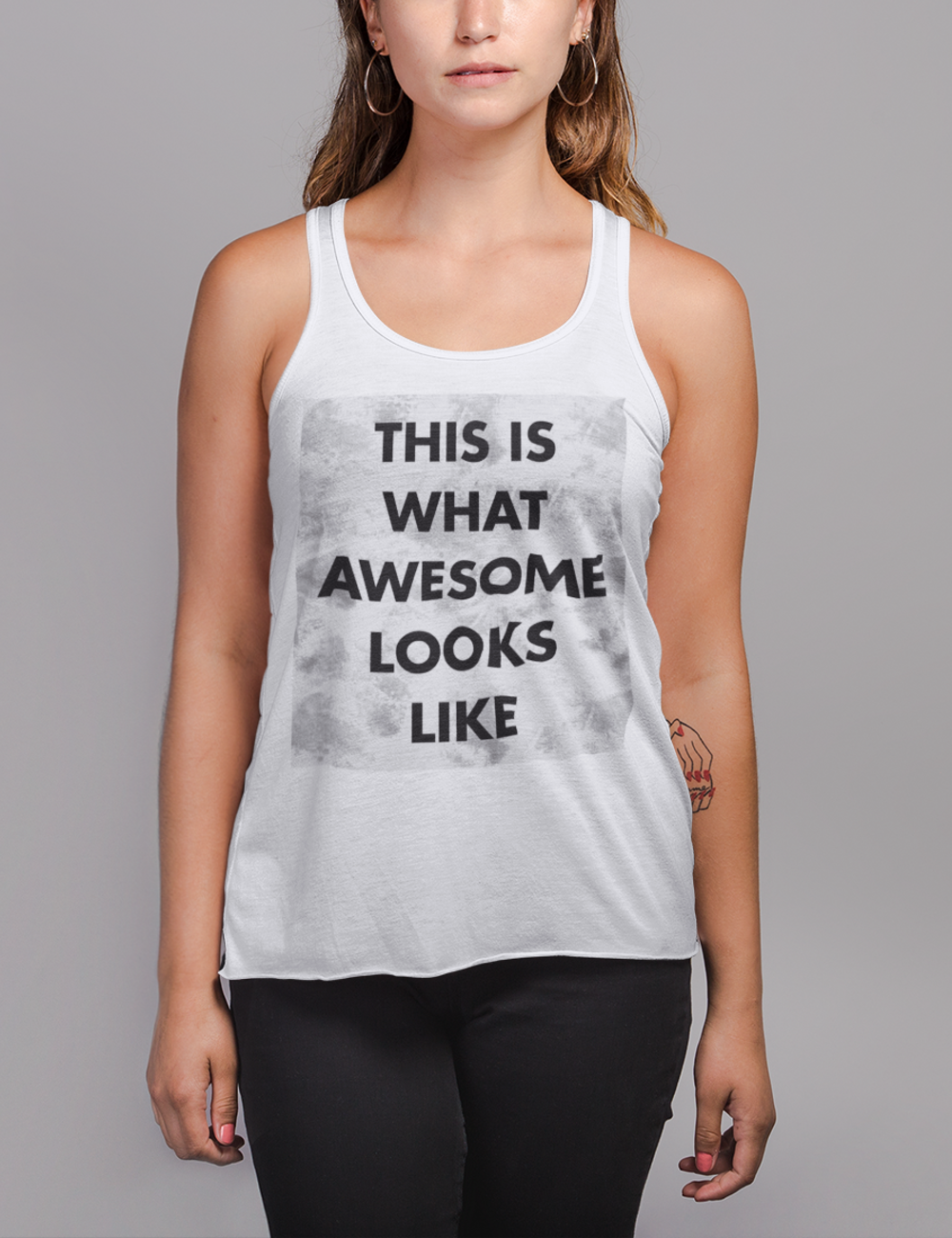 This Is What Awesome Looks Like | Women's Cut Racerback Tank Top OniTakai