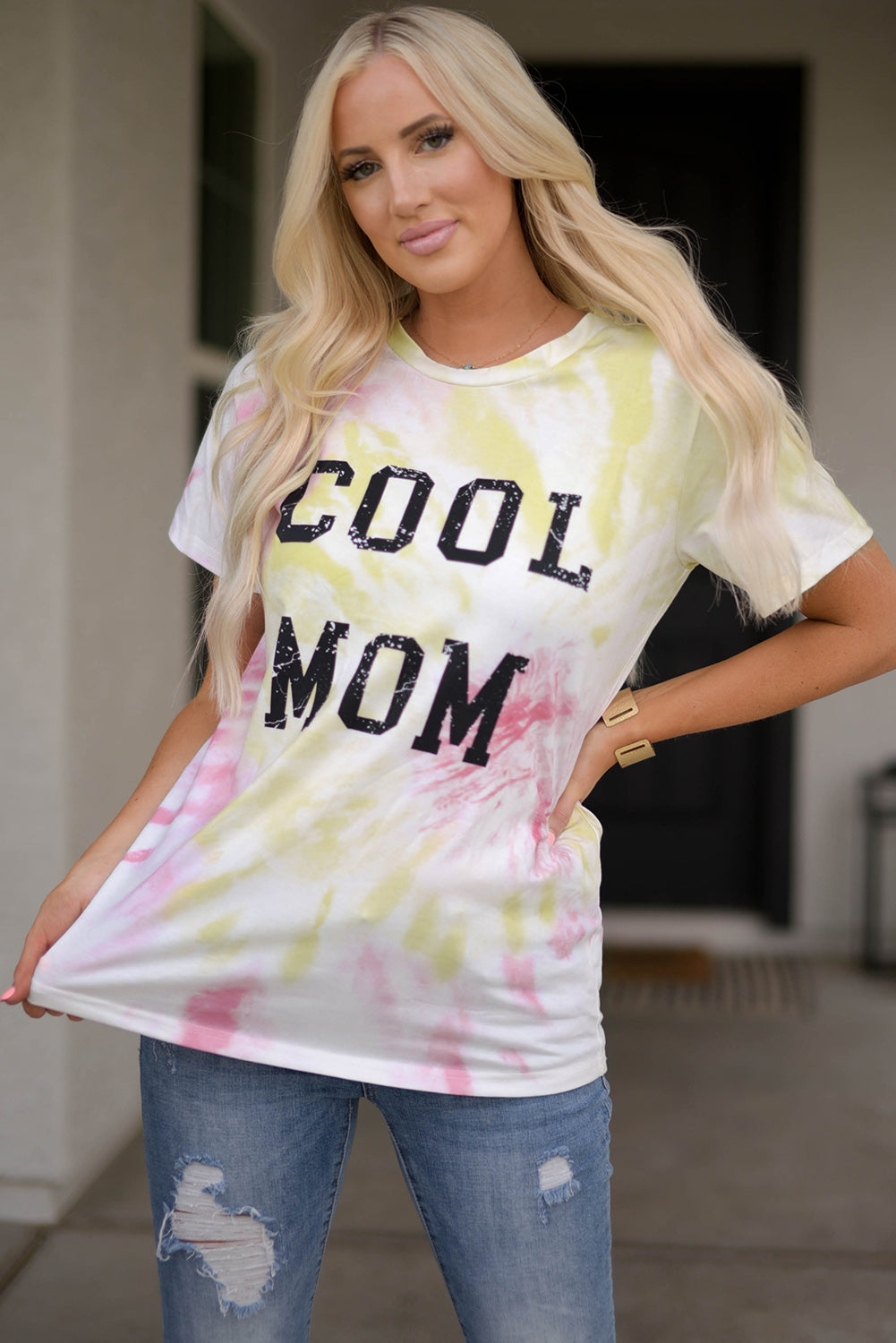Tie-Dye COOL MOM Tee Shirt OniTakai