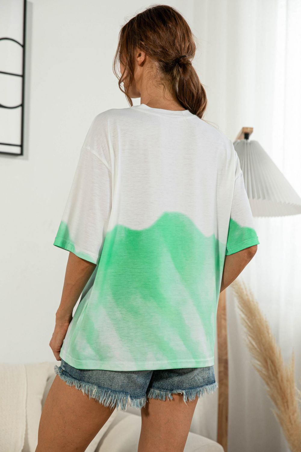 Tie-Dye Round Neck Tee Shirt OniTakai