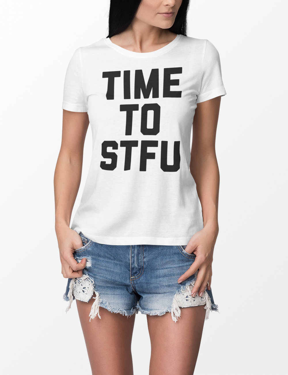 Time To STFU | Women's Style T-Shirt OniTakai
