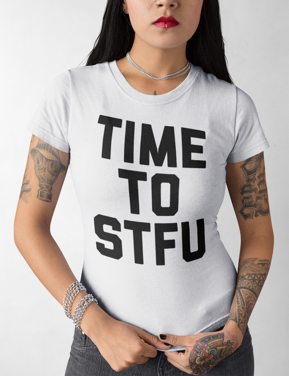 Time To STFU | Women's Style T-Shirt OniTakai