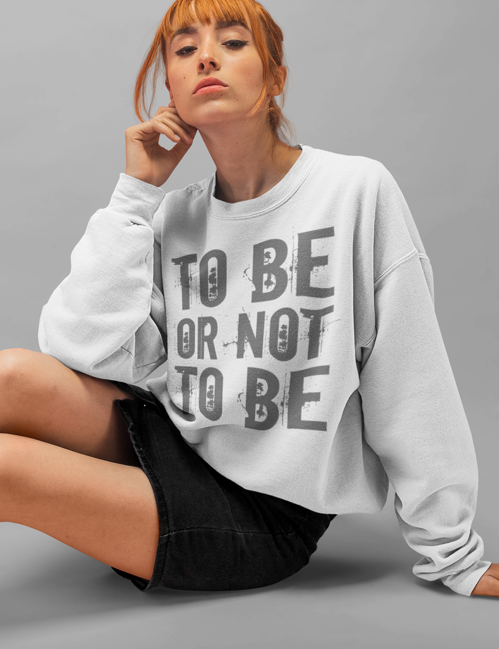 To Be Or Not To Be | Crewneck Sweatshirt OniTakai