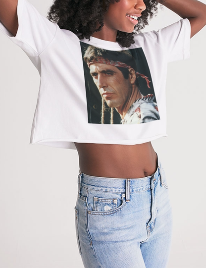 Tony Montana Women's Oversized Crop Top T-Shirt OniTakai