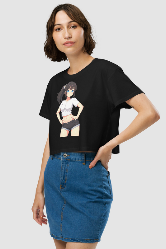 Too Kawaii For You Women's Relaxed Crop Top T-Shirt OniTakai