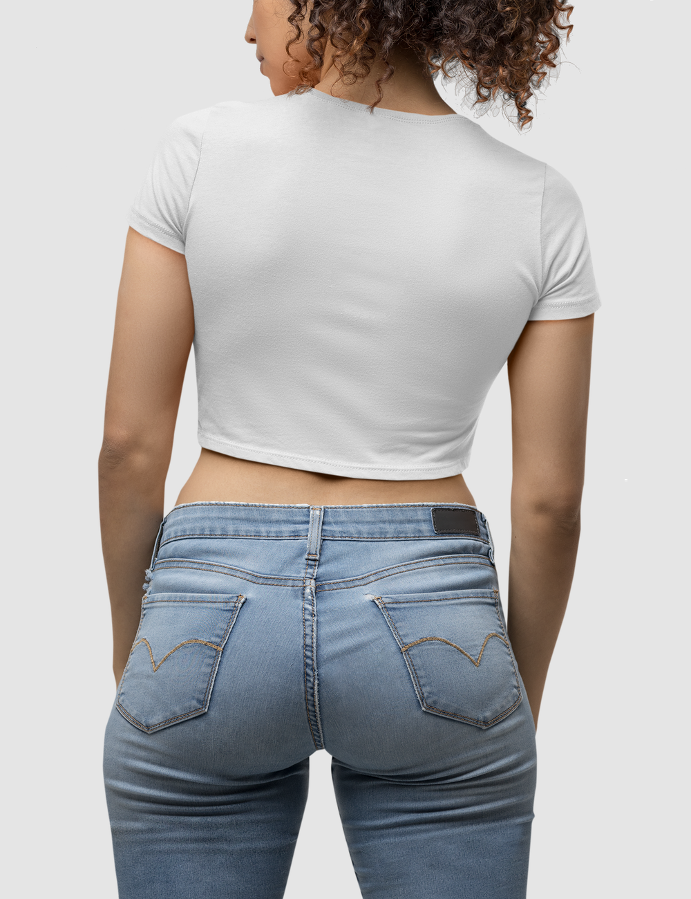 Touch My Butt And Buy Me Pizza | Women's Fitted Crop Top T-Shirt OniTakai
