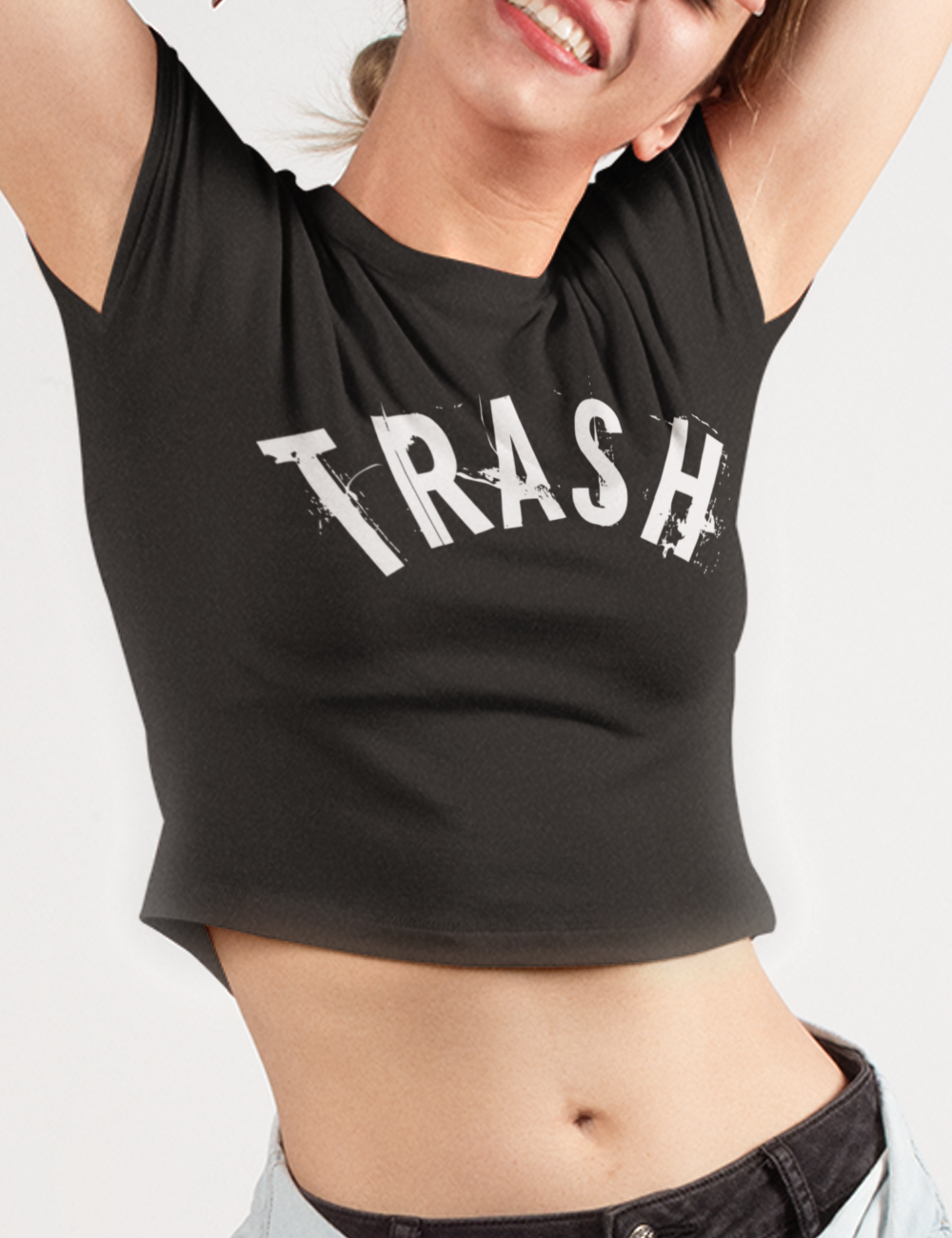 Trash Crop Top T-Shirt OniTakai