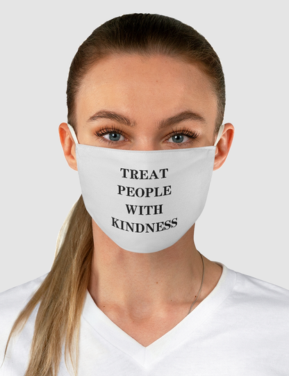 Treat People With Kindness | Two-Layer Polyester Fabric Face Mask OniTakai