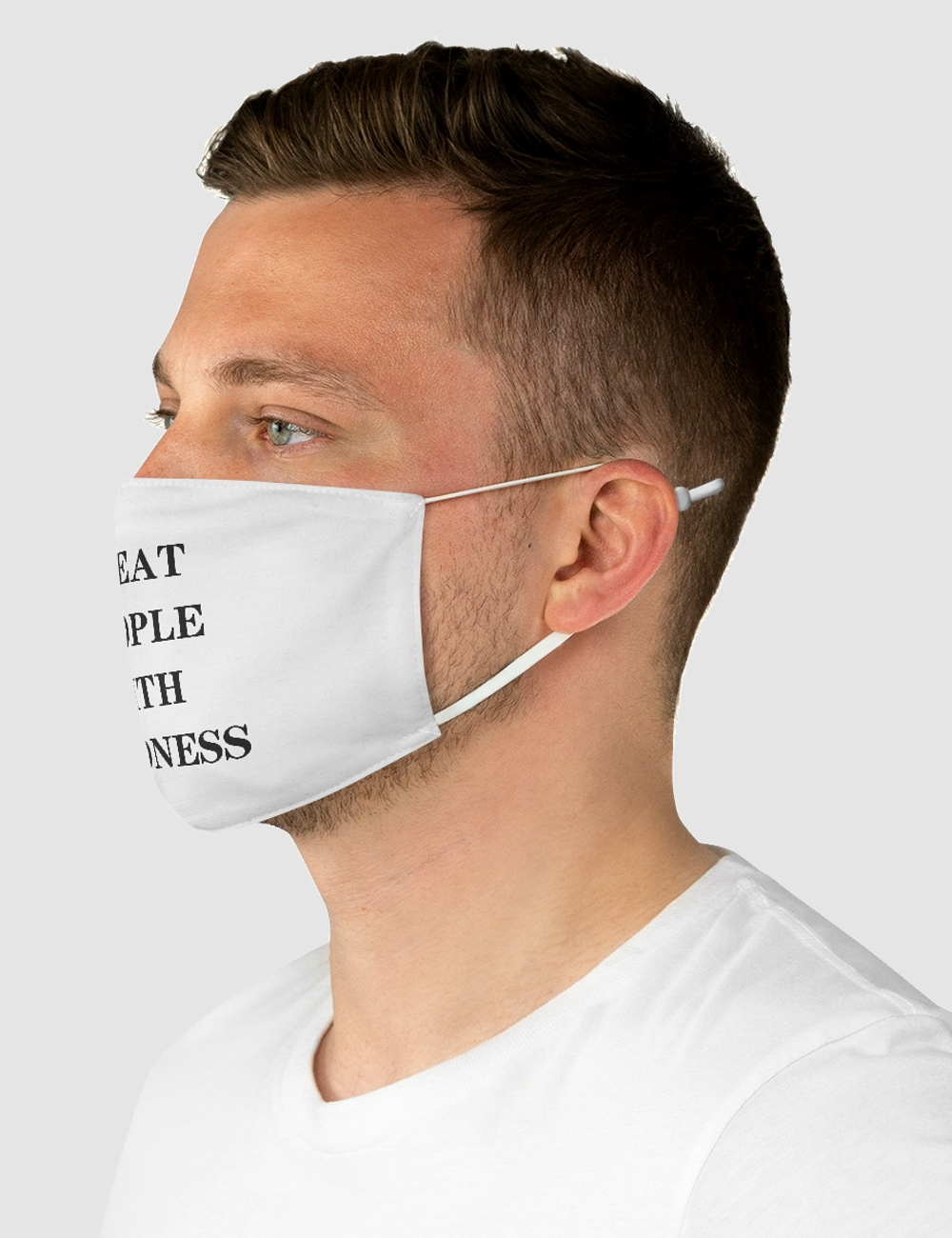 Treat People With Kindness | Two-Layer Polyester Fabric Face Mask OniTakai