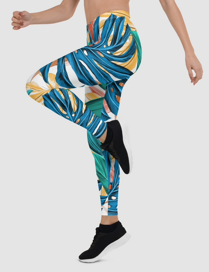 Tropical Exotic | Women's Standard Yoga Leggings OniTakai