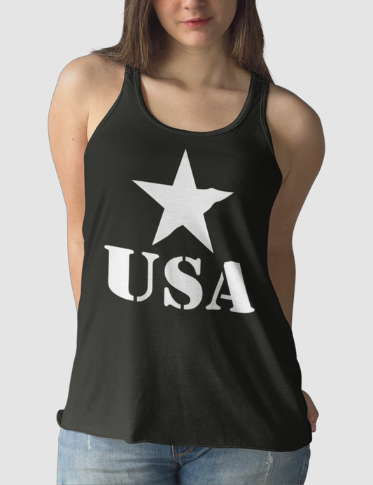 USA Army Star | Women's Cut Racerback Tank Top OniTakai