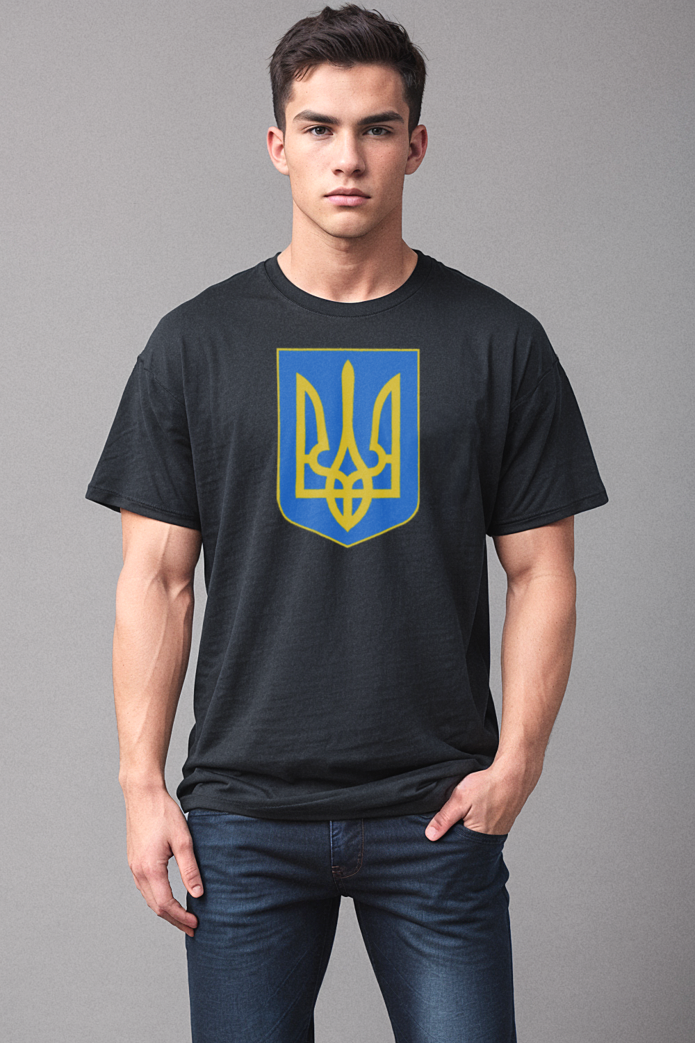 Ukrainian Coat Of Arms Men's Classic T-Shirt OniTakai