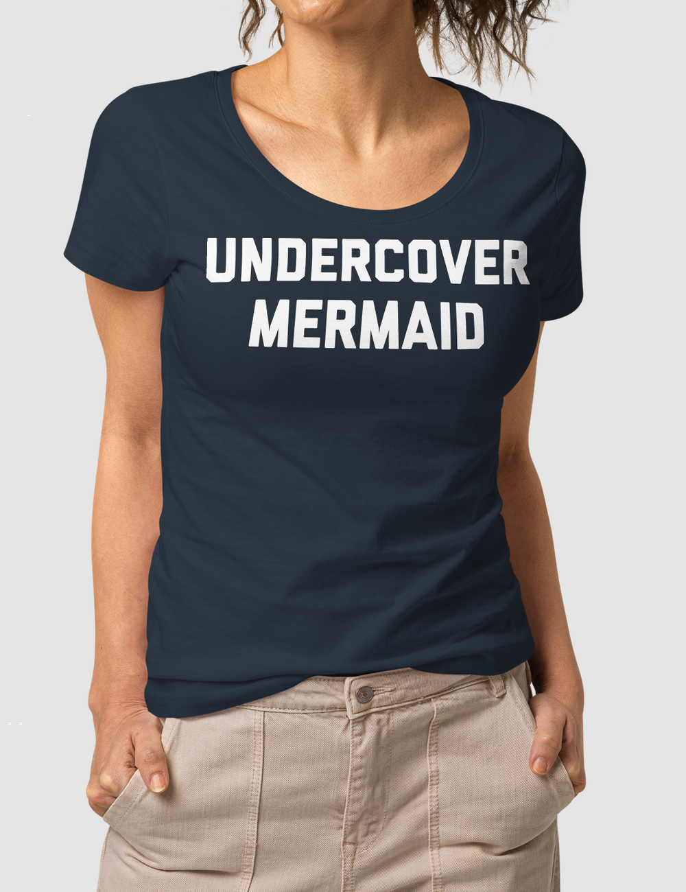 Undercover Mermaid Women's Organic Round Neck T-Shirt OniTakai