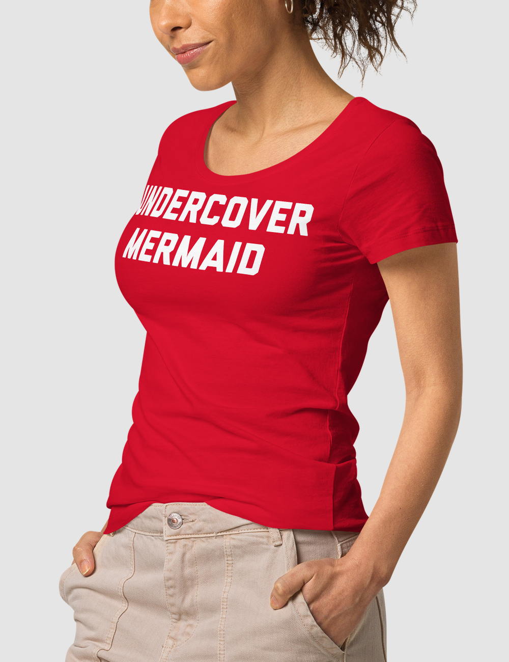 Undercover Mermaid Women's Organic Round Neck T-Shirt OniTakai