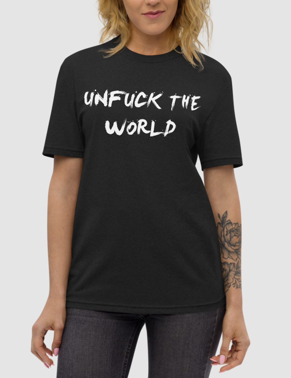 Unfuck The World | Unisex Recycled T-Shirt OniTakai