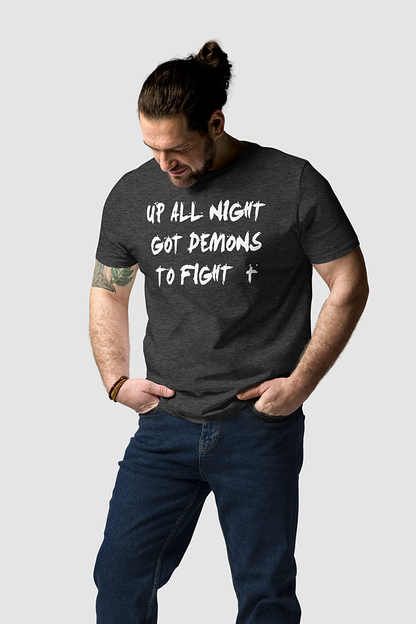 Up All Night Got Demons To Fight Men's Classic T-Shirt OniTakai