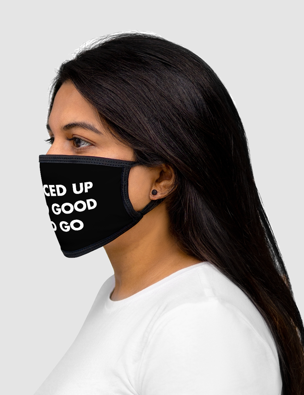 Vacced Up And Good To Go | Mixed Fabric Face Mask OniTakai