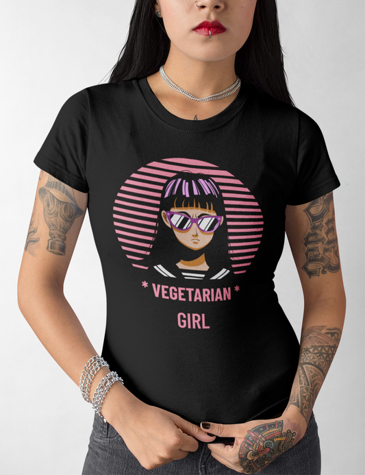 Vegetarian Girl | Women's Cut T-Shirt OniTakai