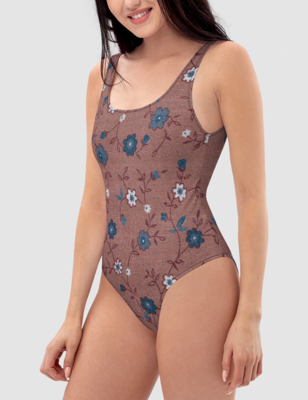 Vintage Garden Fabric Print | Women's One-Piece Swimsuit OniTakai