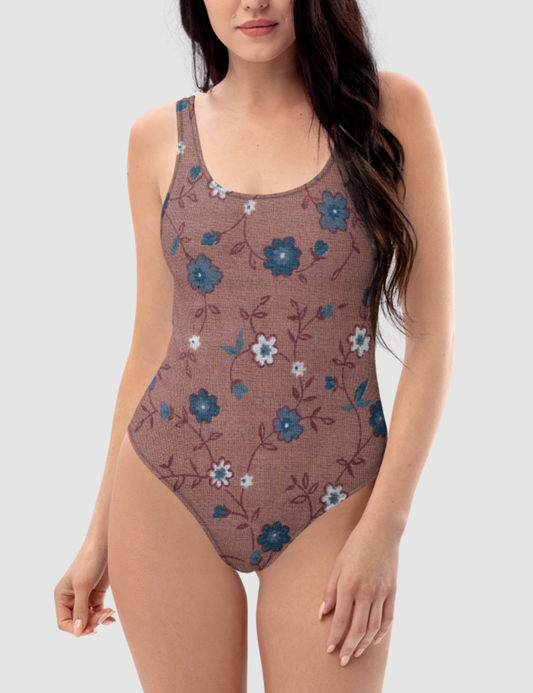 Vintage Garden Fabric Print | Women's One-Piece Swimsuit OniTakai