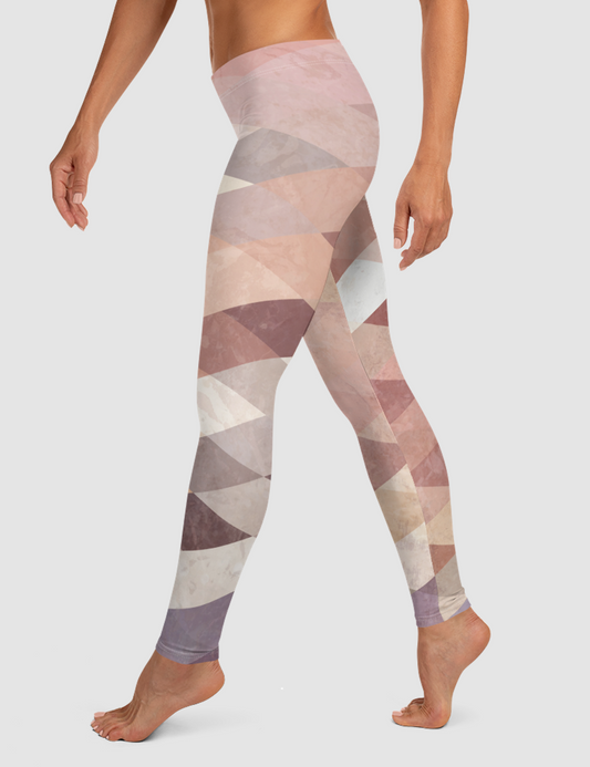 Vintage Geometric Tile | Women's Standard Yoga Leggings OniTakai