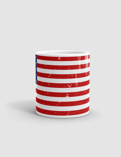 Vintage Grunge Style American Flag | Classic Mug OniTakai